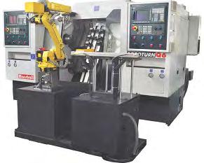 5. ROBOTURN Smart Automated Turning Solutions with IoTQ These are fully automated Twin Spindle CNC Turning Center where Integrated Robot performs Loading/unloading, job cleaning & inspection.
