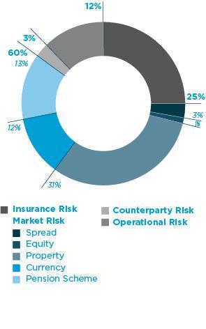 SOLVENCY II BUPA RECEIVED PRA APPROVAL OF A USP FOR INSURANCE PREMIUM RISK, REFLECTING THE LOWER RISK OF ITS INSURANCE BUSINESSES The Group Solvency Capital Requirement (SCR) is calculated in