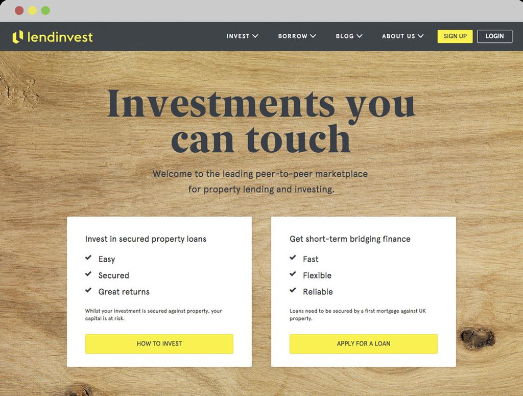 Click to Login and access your LendInvest account Click to go Top Up Choose your payment option Our system checks the LendInvest