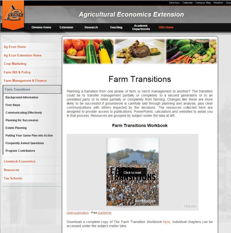 Resources Available Through Oklahoma State University
