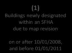 to map revision on or after 01/01/2011 Eligible Eligible for for PRP for PRP for PRP for 2