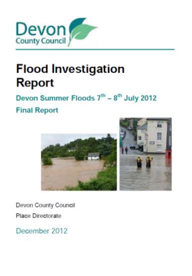 Devon Local Flood Risk Management Strategy Update April 2015 Newsletter Devon s Local Flood Risk Management Strategy was published in June 2014, alongside Devon s Action Plan, prioritising