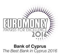 Announcement EU-wide Transparency Exercise 2016 Nicosia, 3 December 2016 Group Profile Founded in 1899, Bank of Cyprus Group is the leading banking and financial services group in Cyprus.