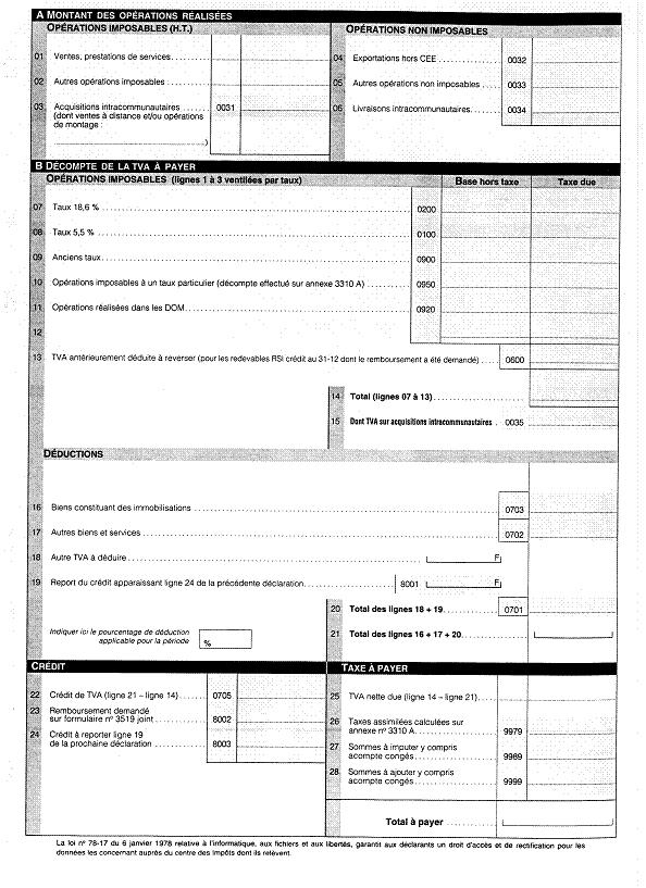 About the French Value Added Tax (VAT) Return Form Figure F 2 French Value