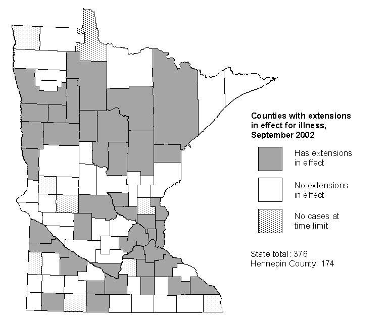 MFIP Time Limits and Extensions by County Page 6 Ill or Incapacitated Extensions Throughout Minnesota 376 families have qualified for extensions due to being ill or incapacitated.