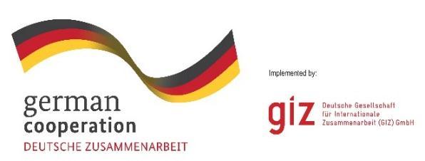 through the Deutsche Gesellschaft für Internationale Zusammenarbeit (GIZ) GmbH.