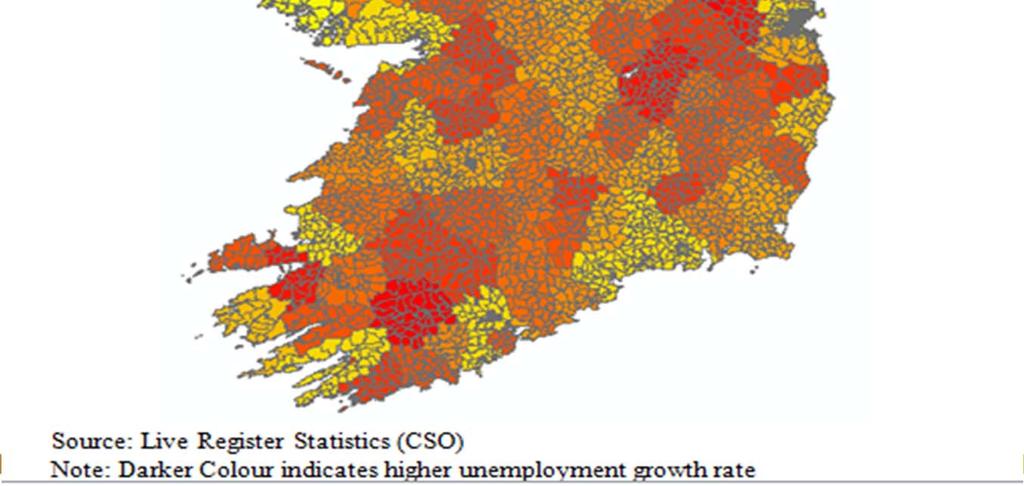 Employment and Unemployment QHNS lag two quarters Unemployment claimant data at Social Welfare Office Level () National Accounts Estimates of Household Primary and