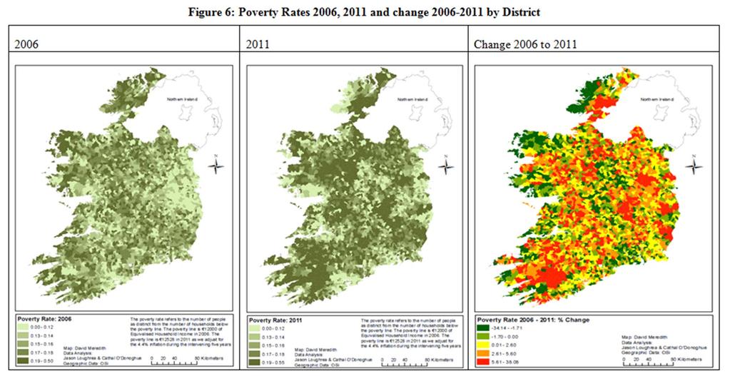 Higher poverty in Deep Rural areas relative to Commuting Zones The pattern of higher