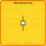 WHITE SPINNING TOP Definition: The White Spinning Top is a single candlestick pattern. Its shape is a small white body with upper and lower shadows that have a greater length than the body's length.