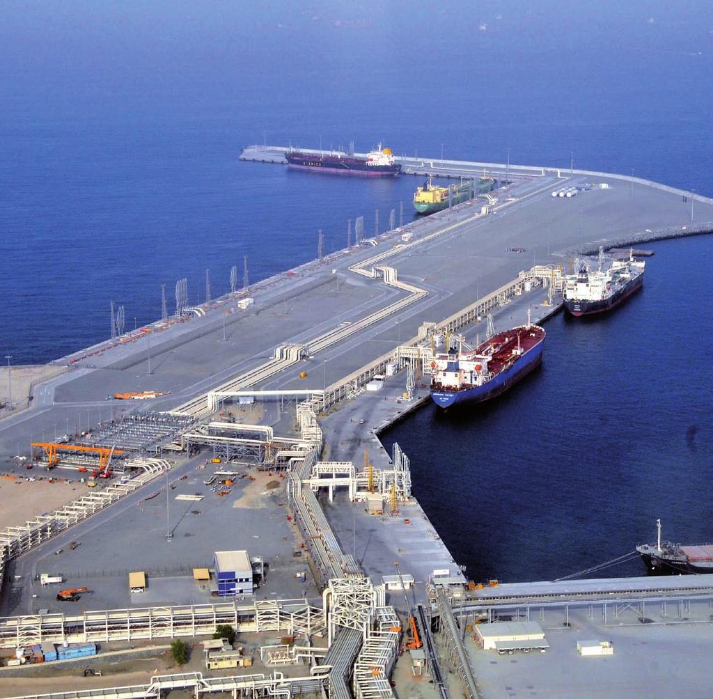 Oil, Gas & Chemical Handling While dedicated oil tanker berths are typically dolphin berth structures with loading platforms on piles, the Port of