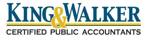 Members: 2803 W. Busch Blvd Ste 106 Florida Institute of CPAs Tampa, FL 33618 American Institute of CPAs office (813) 892-4274 fax (813) 932-1913 Government Audit Quality Center www.kingandwalker.