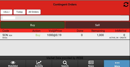 F. AMEND/DELETE AN ORDER Step 1 Go to the Order Pad or Contingent