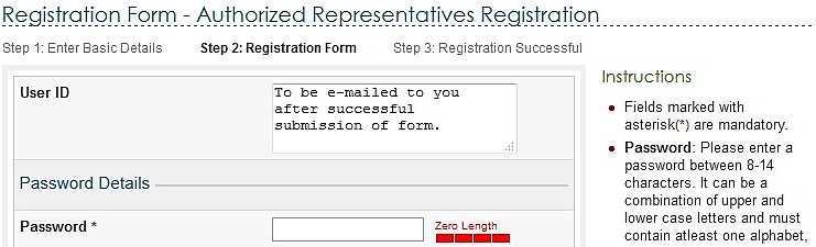 New Uploading Requirements CA Registration On successful validation,