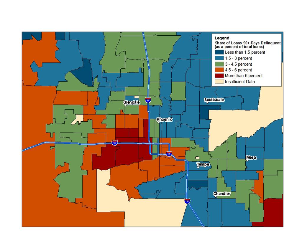 Phoenix Data Maps Areas at Risk of Additional Foreclosures April 2012