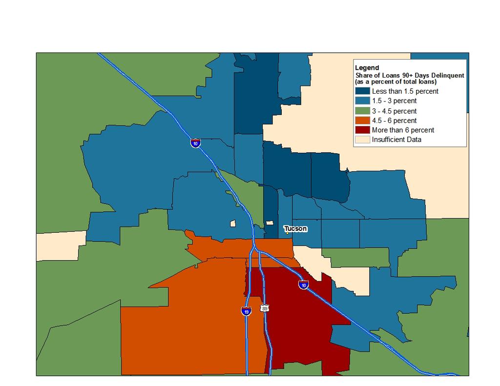 Tucson Area Data Maps Areas at Risk of Additional Foreclosures April 2012