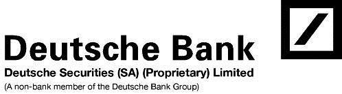 Sponsor to Transaction Capital: Deutsche Securities (SA)
