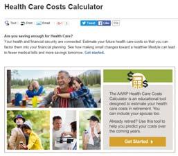 AARP Health Care Costs Calculator Information on third-party sites are provided for your convenience only.