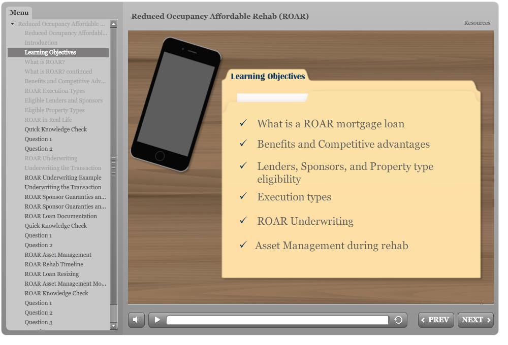 ROAR E-Learning: