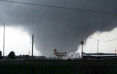left: tornado super cell sequence (April 27, 2011) Center