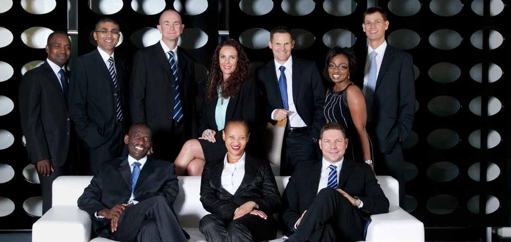 Executive Team Led by managing director Derrick Msibi, the close-knit executive team has an average tenure of 10 years.