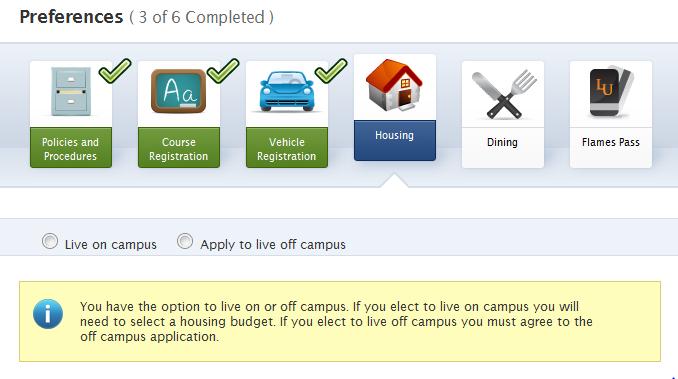 Campus Students who are pre-approved to live