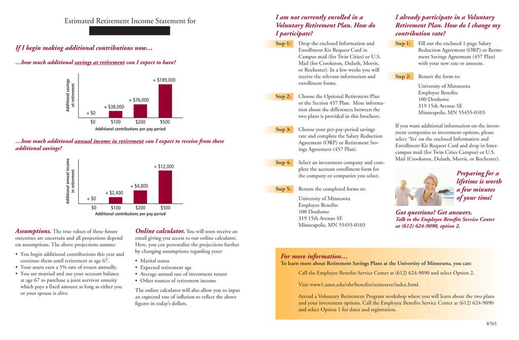 FIGURE B-2: EXAMPLE BROCHURE FOR INCOME TREATMENT: PAGES 2-3 22 The incentive had a substantial effect on survey