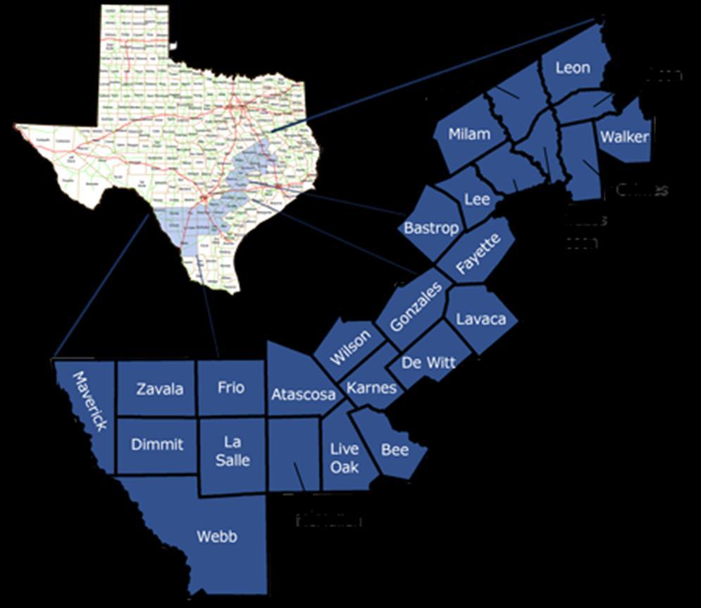Company Profile Eagle Ford Shale Producing Counties in Texas Early-stage E&P company