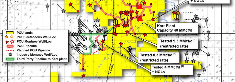 gathering systems to 40 MMcf/d 2014 Capital Plan: Drill 2 (1.0 net) horizontal Cretaceous wells Drill 10 (9.