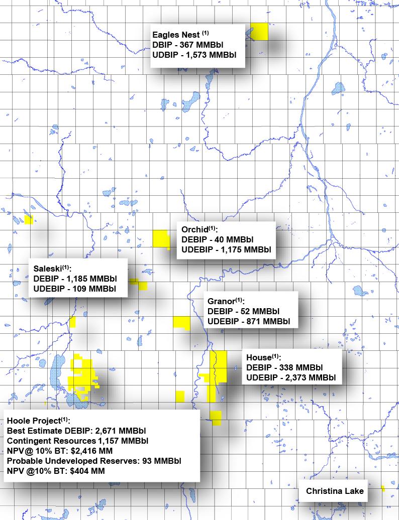 Energy Regulatory approval for the development of the first 10,000 Bbl/d SAGD project at Hoole received June 2014 Corporate Resources Approximately 345 (net) sections Prospective primarily for