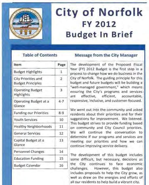 #C2: Budget Overview (Mandatory) The document should provide an overview of significant budgetary items and trends.