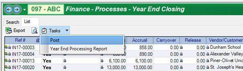 00 in Accrual and Carryover fields Remaining balances will be released Automatically sets the Process