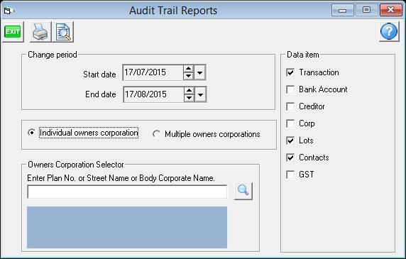 Lot and Contact Audit Trail Changes, additions or deletions made to any lots, or lot contacts, automatically have an audit trail record created in the database.