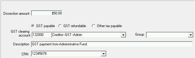Follow these steps to pay GST: Step Description 1. Go to Accounting > GST > Payment 2. The preconfigured GST Creditor displays on screen along with the default payment method 3.