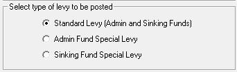 Follow these steps to calculate levies: Step Description 1. Click the Calculate levies button on the levy wizard 2.