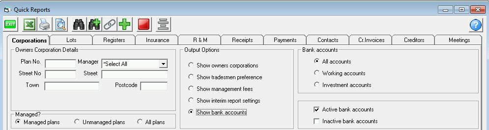 Enhancements to Quick Reports There have been some additions to certain Quick Reports that are available for selection: Quick Reports