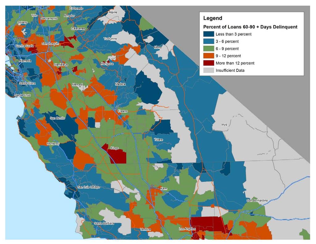 Central California Data Maps Areas At Risk of Additional Foreclosures