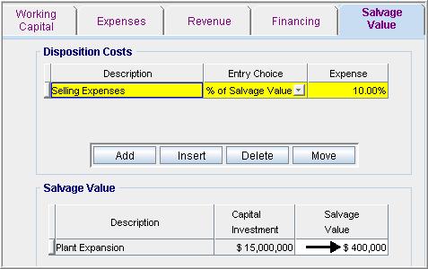 Salvage Value Folder Salvage Value: