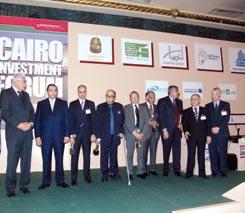 Ahmed Nazzif, Prime Minister of Egypt government ministers and high-level officials from Egypt and the Arab world.