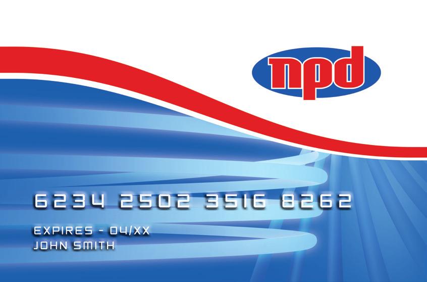 NPDcard Details 6. An NPDcard is needed for use at any NPD branded site. Administration Fees Administration fee $3.00 incl GST monthly per account (not per card) Transaction Fee $0.15c excl.