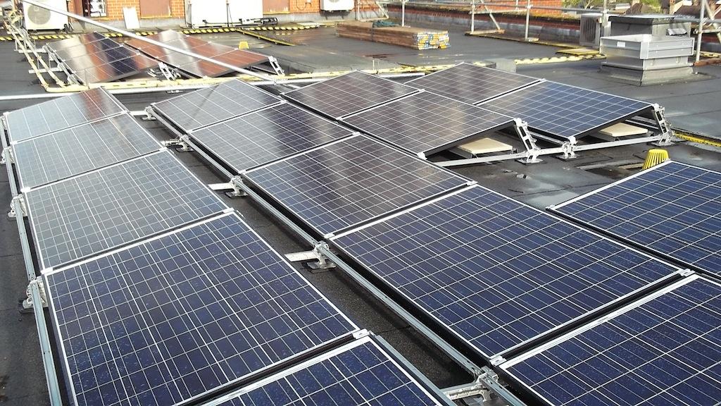 system at Spring Mews Installation of photovoltaic panels at second property
