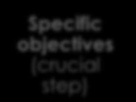 objectives (crucial step) Operational objectives defined in