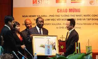 Highlights in 2014 SHB honored to welcome the First Deputy Prime Minister of the Republic of Uganda
