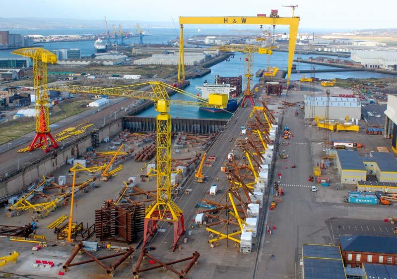 Harland & Wolff The activity increased during the quarter Work has been concentrated on