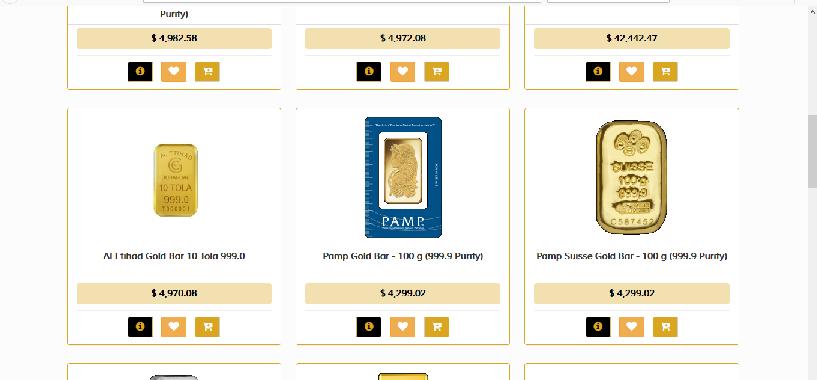 Retail Services UAE Bullion Fund E- Shop Bullion fund offers multiple solutions to our clients for buying Gold in UAE and makes the experience as smooth and hassle free as possible.