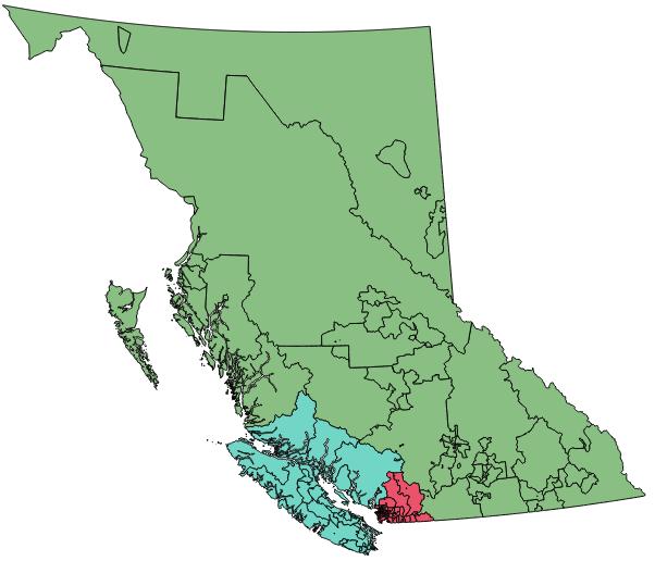 Regional Segmentation () 7 The respondents from come from Lower Mainland/Fraser Valley, Vancouver Island, and Interior/North. This report also uses three additional sub-regions for analysis.