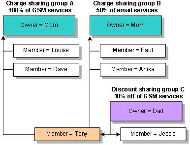 About Resource Sharing Groups You can use Customer Center to set up discount and charge sharing groups, or you can customize a third-party client application to set up resource sharing.