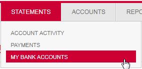 Once on this page you can view all accounts that you have previously set up.