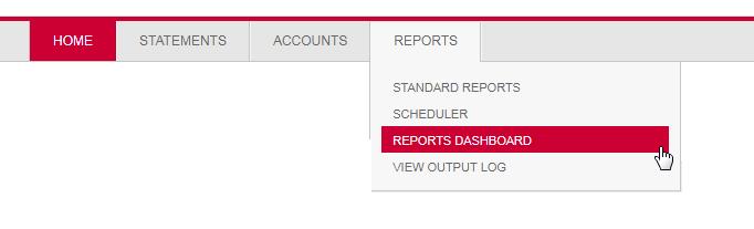 4.3 Reports Dashboard Under Reports module you will also find the Reports Dashboard. The dashboard will provide trending analysis related to program spend and CentreSuite usage.