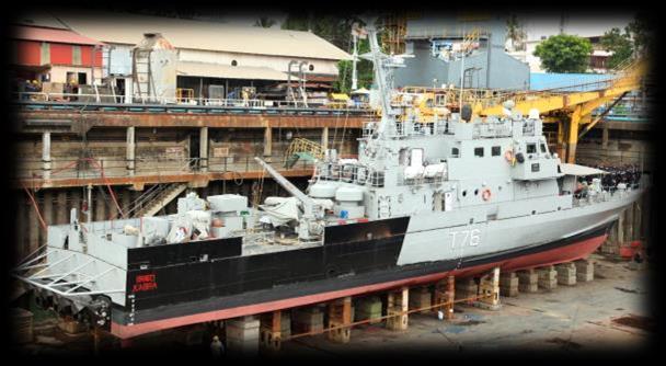 undergoing repairs Repairs onboard MODU Sagar