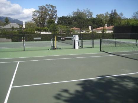 Comp #: 3202 Tennis Court (#5, 6) - Resurface Quantity: (2) Std court Location: Adjacent to clubhouse History: Last resurfaced in 2016 Comments: Currently a plexipave" surface (cushioned).